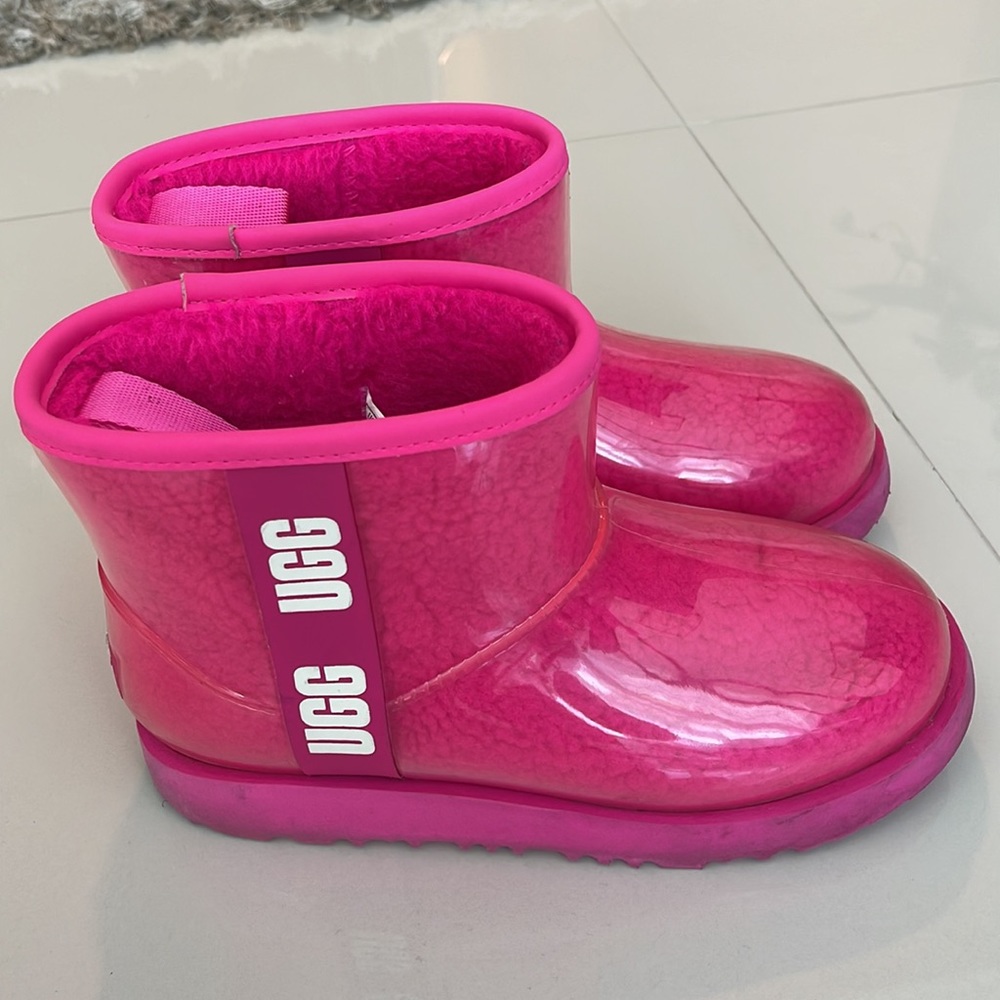 UGG Kids CLASSIC CLEAR MINI II ROCK ROSE COLOR - Picture 6 of 8